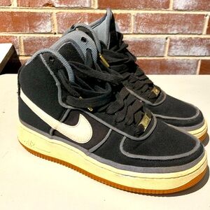 Nike Air Force 1 High Black, White, Gum Basketball Sneaker Shoes 6Y 807617-001